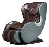 BOSSCARE Small Massage Chairs SL Track Full Body Massage Recliner, Shiatsu Recliner, Space-Saving Design, Zero Gravity, Bluetooth Speaker (Brown GR8526 LED)