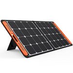 Jackery SolarSaga 100W Portable Solar Panel for Explorer 240/300/500/1000/1500 Power Station, Foldable US Solar Cell Solar Charger with USB Outputs for Phones (Can't Charge Explorer 440/ PowerPro)