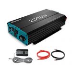 Renogy 2000W Pure Sine Wave Inverter 12V DC to 120V AC Converter for Home, RV, Truck, Off-Grid Solar Power Inverter 12V to 110V with Built-in 5V/2.1A USB Port, AC Hardwire Port, Remote Controller