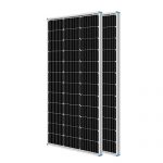 Renogy 2PCS Solar Panels 100 Watt 12 Volt, High-Efficiency Monocrystalline PV Module Power Charger for RV Marine Rooftop Farm Battery and Other Off-Grid Applications, 2-Pack 100W