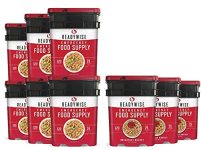 ReadyWise Long Term Emergency Food Supply, Breakfast and Entree Variety (9 Buckets- Total of 1080 Servings)