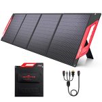 ROCKPALS 200W Portable Solar Panels with Kickstand, Foldable Solar Panel Charger for ROCKPALS/Jackery/BLUETTI/ECOFLOW Portable Power Station Solar Generator and USB Devices with QC 3.0 & Type C Output