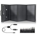 ROCKPALS SP003 100W Portable Solar Panel for Solar Generator and USB Devices, Compatible with Jackery/EF/Bluetti/Anker/Goal Zero Power Station, Foldable Solar Panel Charger for Outdoor Camping Travel